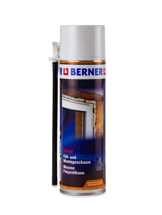 Acheter Mousse PU universelle Premium BERNER 500 ml, Aérosol - Ma Menuiserie Française