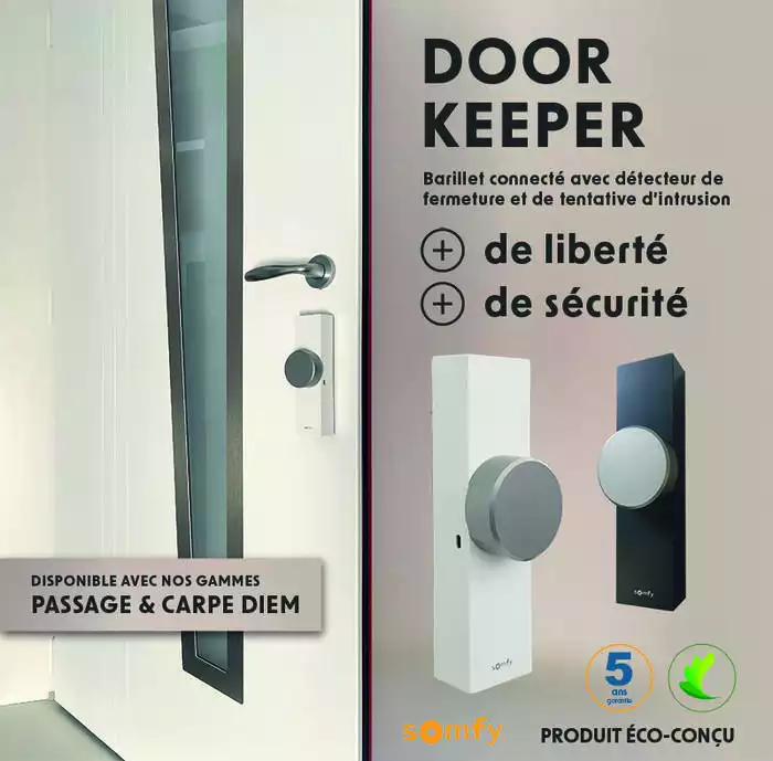 Acheter Door Keeper Somfy - Anthracite  - Ma Menuiserie Française