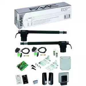 Motorisation portail FAAC ECOKIT 412 INTEGRAL SAFE AND GREEN