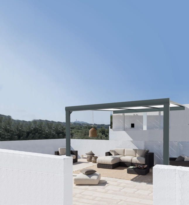 Acheter Pergola adossée sur Mesure en aluminium structure blanche - Ma Menuiserie Française