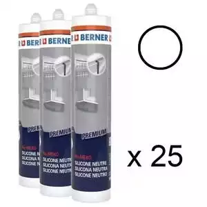 Silicone berner neutre alcoxy SNJF Premium Blanc 1 carton (25 unités)