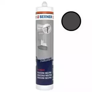 Silicone berner neutre alcoxy SNJF Premium Gris Anthracite 1 cartouche